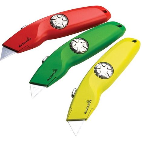 Hultafors 388040 Hi-Vis Retractable Knife 10 Blades Inc HUL388040HV (1/5)