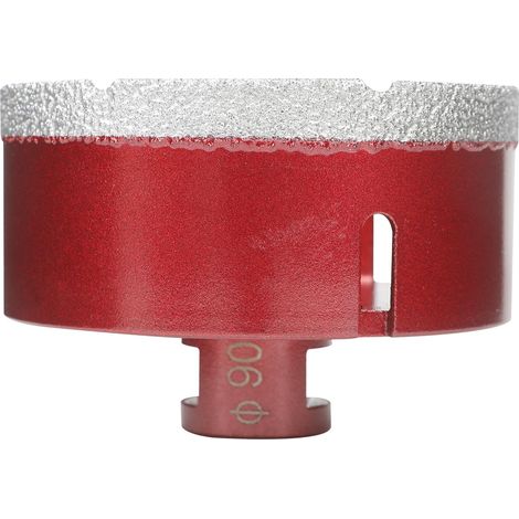 Foret diamant pour carrelage 90 mm, Scie Cloche Diamant Foret avec Filetage M14 Pour Le Forage à Sec Ou Humide De Manière Sec En Porcelaine, Carrelage, Granit, Marbre, Verre (1/5)