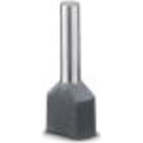 Phoenix Contact 3240669 Zwillings-Aderendhülse 2.5 mm² Teilisoliert Grau 100 St.