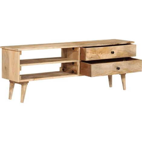 Maison Exclusive - TV-Schrank 140x30x50 cm Massivholz Mango