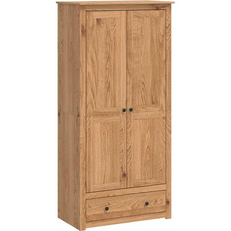 Armario PANAMA Miel 88,5 x 50 x 185 cm Madera de Pino Maciza vidaXL (1/5)