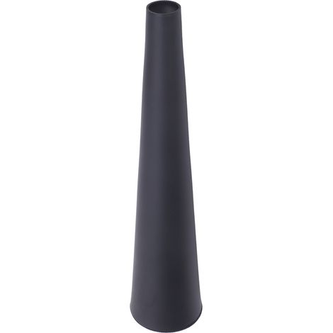 Petit vase à fleurs design scandinave aluminium déco col étroit conique pour meuble TV table à manger noir (1/5)