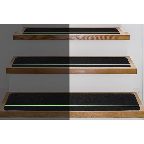 Bandes adhésives antidérapantes pour marches d'escalier en bois d'extérieur (1/5)