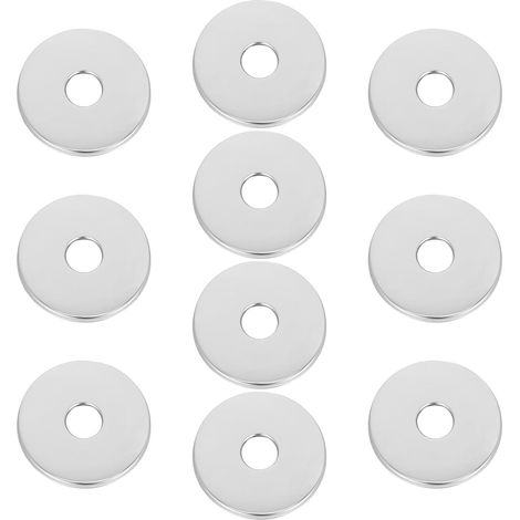 Plaques de Recouvrement de Robinet Acier Inoxydable Argenté (1/5)