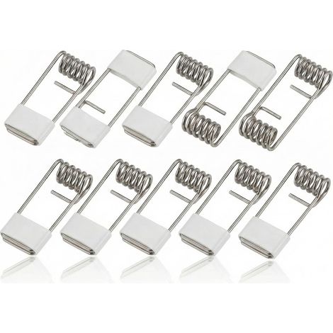 Lot de 10 clips à ressort (46 x 19 mm) — Clips de fixation durables pour spots LED encastrables — Compatibilité universelle