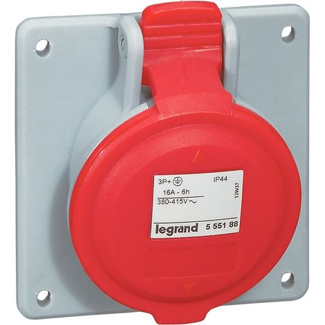 LEGRAND 555188 Base quadrata 16A 3P + TT 415V IP44 (1/3)