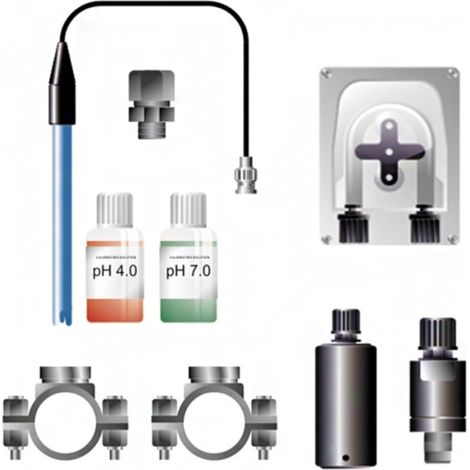 Astralpool – Régulateur de pH automatique pour piscine – Kit complet avec pompe péristaltique 1,5 L/H et sonde pH Platine – Installation rapide et facile