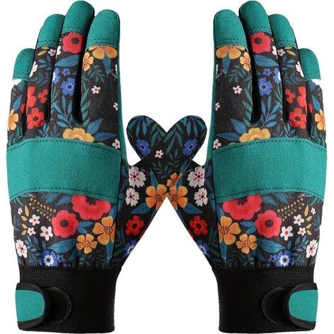 Gants de jardinage pour femmes – adhérence optimale, respirants, résistants à la perforation et à l'usure, pour des travaux de jardinage confortables tels que creuser, planter, aménager et jard (1/5)