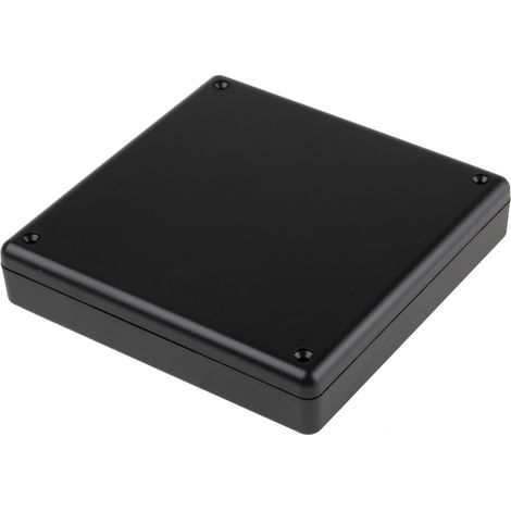 Boîtier RS PRO en ABS, 125 x 125 x 25mm, Noir ( Prix pour 1 ) (1/3)