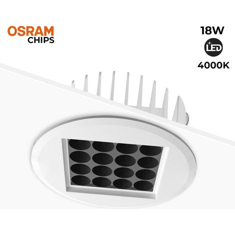 Downlight Led 18W 24º UGR18 Osram Chip