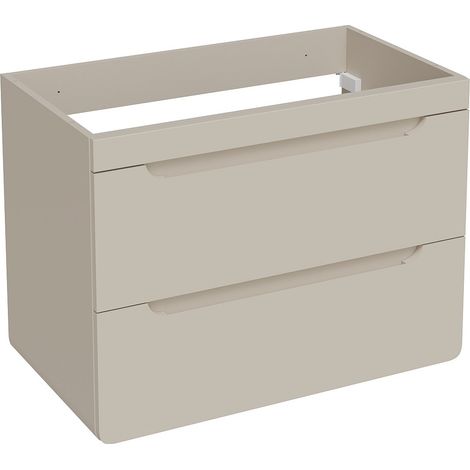 Meuble sous vasque suspendu coloris beige – 80 cm – ARUBA