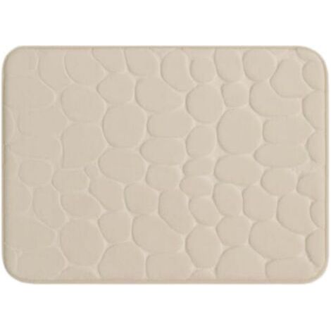 tapis de bain -Texture granuleuse - antidérapante et lavable en machine - 40x60centimètre (1/5)