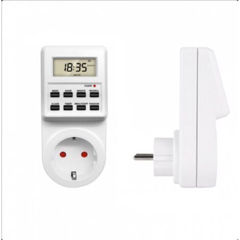 TM03 Interrupteur de contrôle de temps électronique intelligent Compteur d'énergie standard européen Compteur électronique de cuisine à domicile Prise de minuterie (1/5)