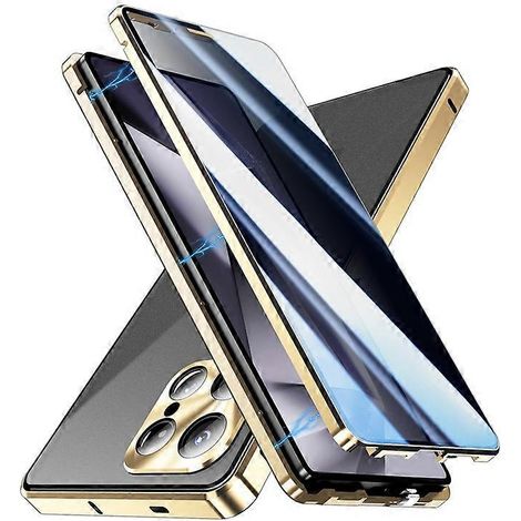 Compatible avec Samsung Galaxy S25 Ultra. Coque magnétique anti-espion en verre trempé double face. (1/5)