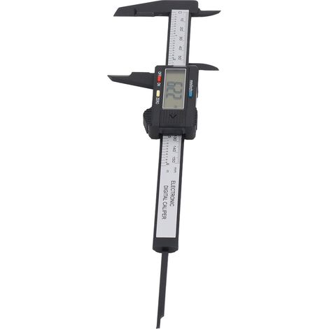 Étrier numérique LCD 0-150mm ABS avec double graduation pour mesures de précision