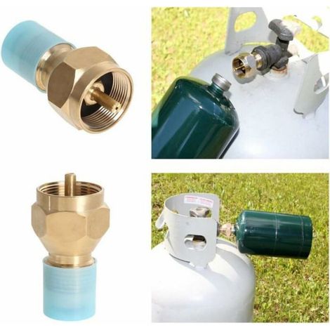 Adaptateur De Recharge Gaz - Pour Bouteille Butane 0,5 Kg - Compatible Propane POL - Camping Randonnée - 1 Pièce (1/4)