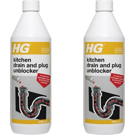 HG Kitchen Drain Unblocker 1L - Biodegradable Enzyme Formula (1/2)