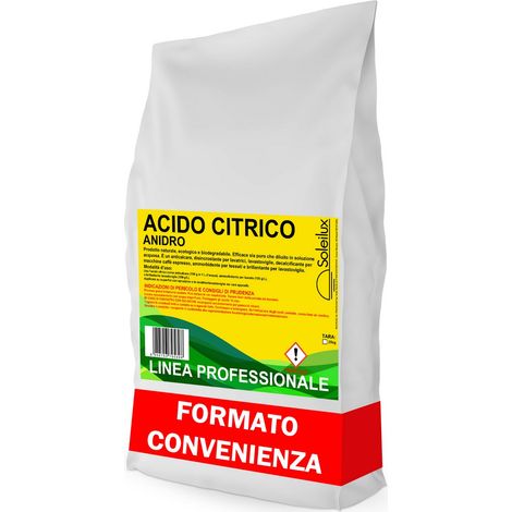 25kg Acido Citrico Anidro in Polvere Puro al 100% Naturale ed Ecologico Multiuso per Pulizia e Igiene Ammorbidente, Anticalcare, Brillantante, Disincrostante, Decalcificante - MULTIUSO