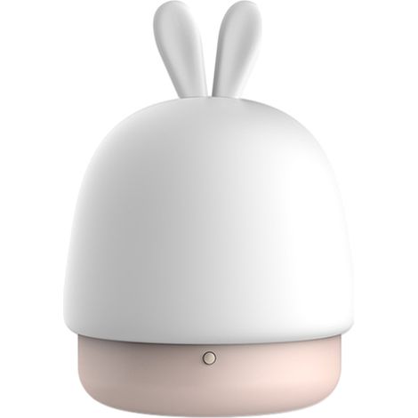 Veilleuse lapin LED portable, style kawaii, 3 niveaux de luminosité, avec minuterie (1/5)