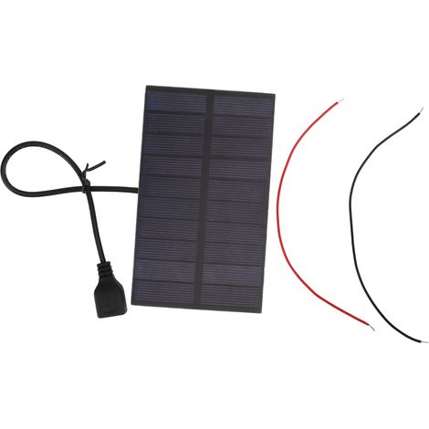 Panneaux solaires bricolage en silicium monocristallin 1.5W 5V avec mini panneau solaire flexible d'interface USB (1/5)