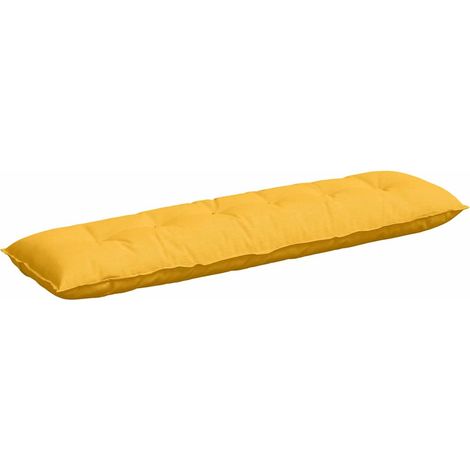 Rückenkissen Helles Gelb 180 x 50 cm Cordstoff vidaXL