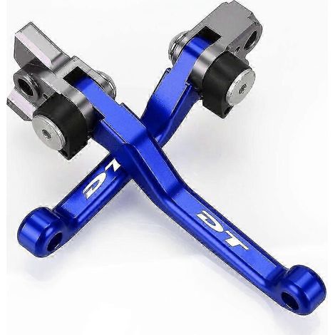 Leviers de frein et d'embrayage uniques compatibles avec les motos Yamaha DT 125, 200 et 230 (DT125, DT200, DT230). Poignées en aluminium. (1/4)
