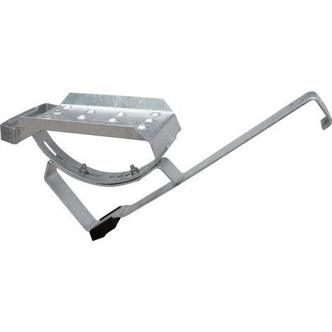 DAPRONA Dachtritt Set für flache Dachziegel, Dachtritte für Schornsteinfeger, inkl. Montagematerial für sichere Dachbegehung - Silber, 25cm