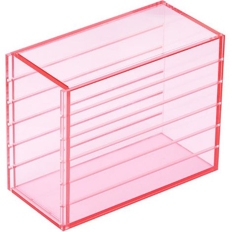 Boîte de rangement pour cils 5 couches, grande capacité, acrylique transparent, anti-poussière, idéale pour extension de cils. (1/5)