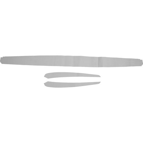 Modanatura di rivestimento per pannello interno della portiera, rivestimento di ricambio in morbida pelle scamosciata per cruscotto, per Tesla Model 3 Y dal 2019 al 2023, colore grigio. (1/4)