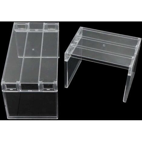 Réfrigérateur étagère Rangement frigo Organisateur - en Plastique Multifonction empilable pour Plan Travail Cuisine Garde Manger comptoirs, 2 Tailles (2 PCS) (1/4)