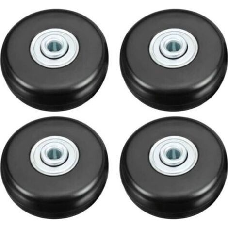 Roulette Valise, Bagage Valise Réparation Roulette Charge Lourd 50mm Muette Caoutchouc Universelle Pivotante Roue Rechange Transport Remplace Roulette 4PCS pour Valise/Bagage/Sac à Dos/Voyage--TRIMEC (1/5)