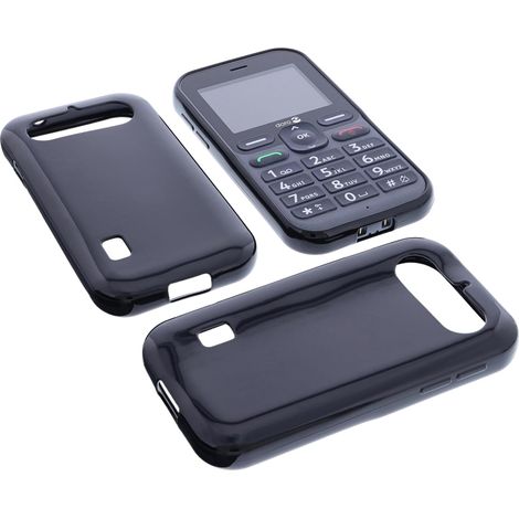 Coque Compatible avec Doro Leva L10 Protection Noir Pochette Caoutchouc TPU téléphone Smartphone Bumper (1/5)