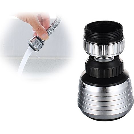 Aérateur de robinet pivotant à 360° pour économiser l'eau, diffuseur, adaptateur de filtre de remplacement pour la cuisine, style : style1