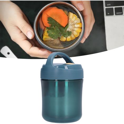 Cuillère à soupe isotherme portable et fine de 500 ml, boîte à lunch isotherme en acier inoxydable, ensemble complet de contenants alimentaires, boîte à lunch isotherme, tasse à soupe pour bébé, acces (1/5)