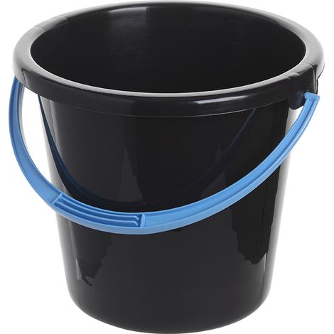 Haushaltseimer aus Kunststoff, 12 l, verschiedene Farben, Griff - JAG