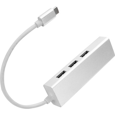 Adattatore USB-C femmina Plug and Play, velocità Gigabit Ethernet, convertitore di ricarica rapida bidirezionale, adatto per laptop, supporta l'uscita audio di alta qualità.
