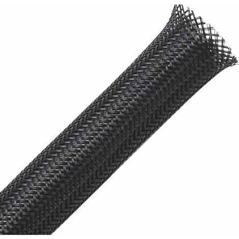 Dehnbarer, geflochtener Kabelschlauch 13 mm x 30 m für Kabel- und Leitungsmanagement - KZQ