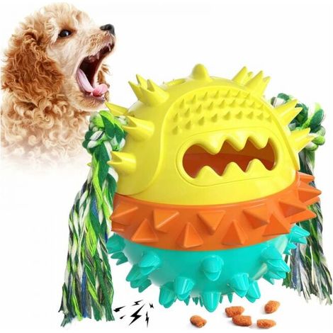 Yellowish Green Dog Toys, Durable Rubber Chew Toys, Suitable for Small and Medium Dogs (1/5)
