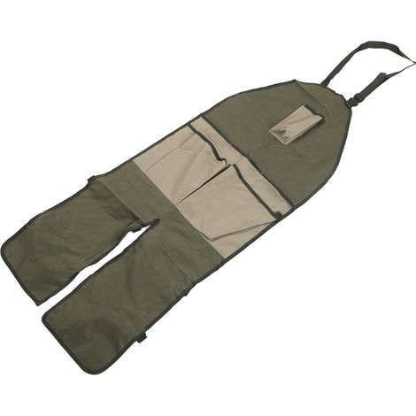 Tablier de Jardin en Tissu Oxford avec Poches Multiples et Boucle Réglable, Protection pour Jambes, Atelier Garage Verger (1/5)