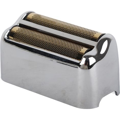 Tête de rasoir argentée pour tondeuse cheveux professionnelle, accessoire de remplacement pour usage salon et maison. (1/5)