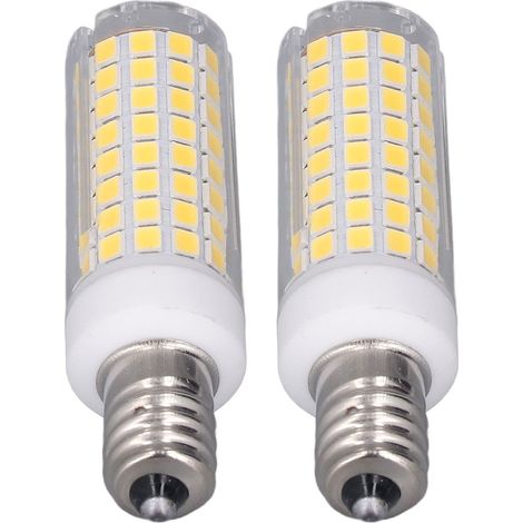 Ortviai Ampoule LED Maïs E12 10 W 102 LED Dimmable en Céramique et PC, Lumière Naturelle, Lot de 2 (1/5)