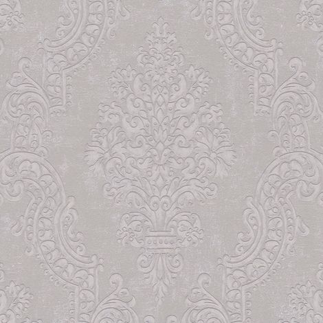 Vliestapete Beige Barock Tapete Gemustert gerader Ansatz Pure Elegance (1/5)
