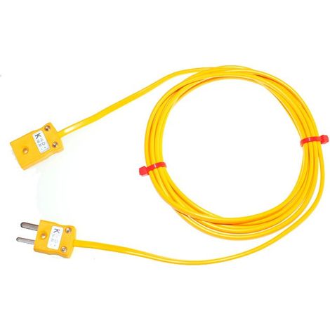 Cordons prolongateurs et thermocouples type Type K RS PRO, 10m, temp. max. 105°C, gaine PVC ( Prix pour 1 )