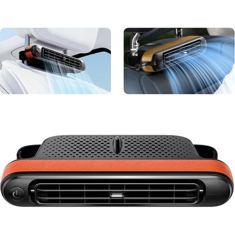 Ventilateur de refroidissement pour voiture – 3 vitesses réglables – flux d’air puissant – compatible tous véhicules