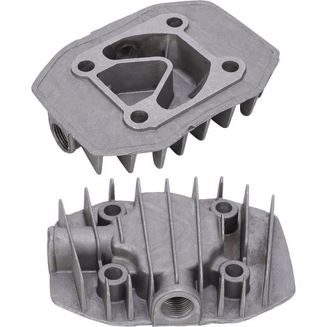 2 pièces de culasse de compresseur d'air petit 2,5/3P, pièces de refroidissement en aluminium 48 mm x 62 mm (1/5)