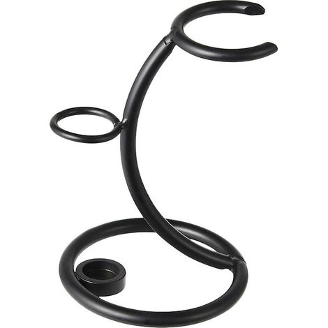 support 2 en 1 pour homme, comprenant un pinceau de rasage incurvé, un support pour rasoir manuel et un accessoire pour barbe. (1/5)