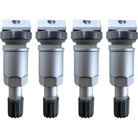 Kit riparazione TPMS - Valvola 52936D4100 - Alluminio argento - 4 pezzi - Cerchi in acciaio/alluminio