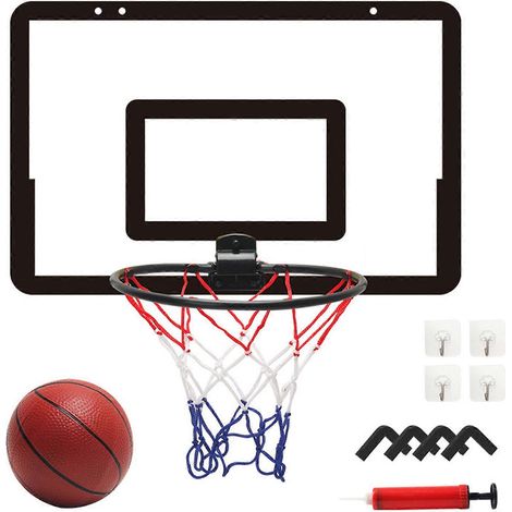 Support mural sans perçage Mini Panier de Basket Intérieur Portable,Filet de Basketball Accroché à la Porte,Kit de Jeu Compact pour Enfants et Adultes (1/5)