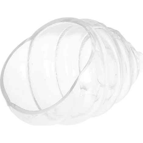 Lot de 2 saladiers en verre transparent en forme d'escargot, parfaits pour les mariages. Design simple et pratique. (1/5)
