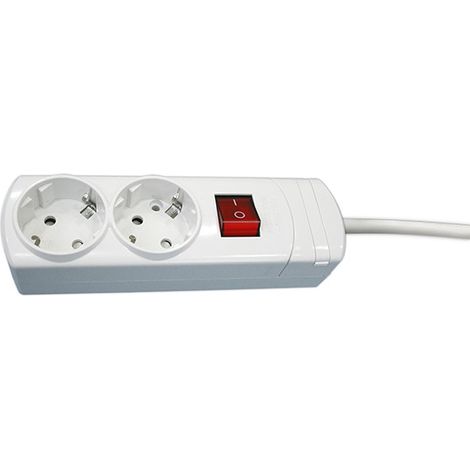 MULTIPRESA 2 POSTI C/CAVO+INTERRUTTORE 16 A